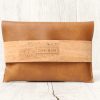 Clutch Kork cognac sand