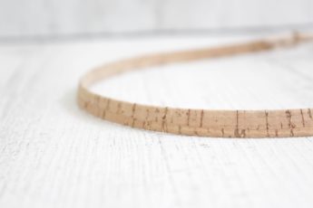 Haarband Kork sand gold