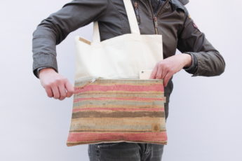 Tote bag Zip sand bunt