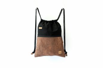 Rucksack Kork schwarz braun