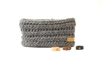 Stirnband grau