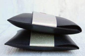 Alternative view of Clutch Kork schwarz silber