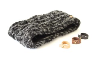 Stirnband schwarzgrau