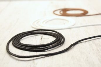 Alternative view of Kordel . Wachs // WEISS 0,5 cm x 50 cm