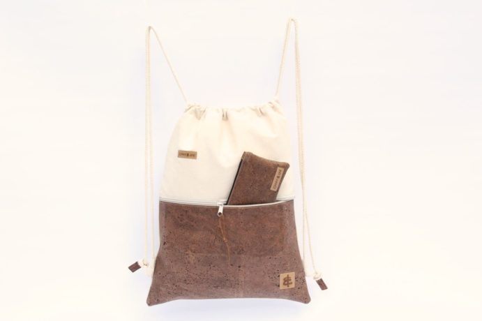 Rucksack Kork sand braun