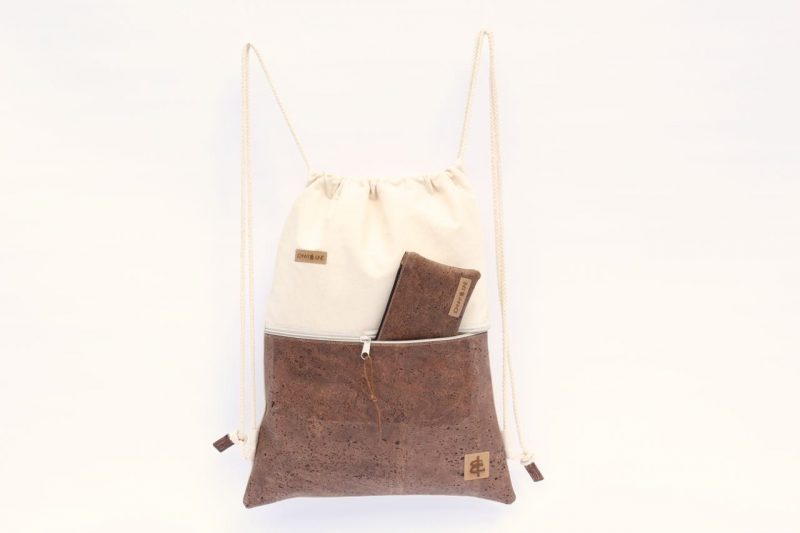 Rucksack Kork sand braun