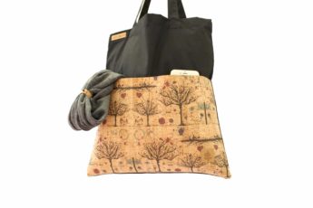 Shopper BAGs schwarz KORK Bäume