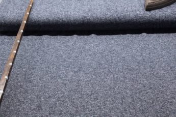 Jersey Stoff blau meliert