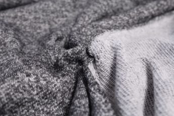 Jersey Stoff schwarzgrau meliert