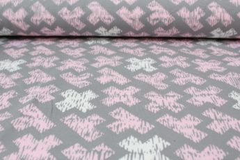 Jersey grau rosa OekoTex
