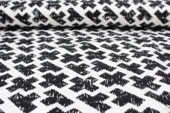 Jersey schwarz weiß OekoTex