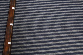 Sweatjersey gestreift grau blau