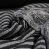 Sweatjersey gestreift schwarz grau