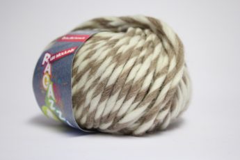 Wolle STRICKEN taupe weiß
