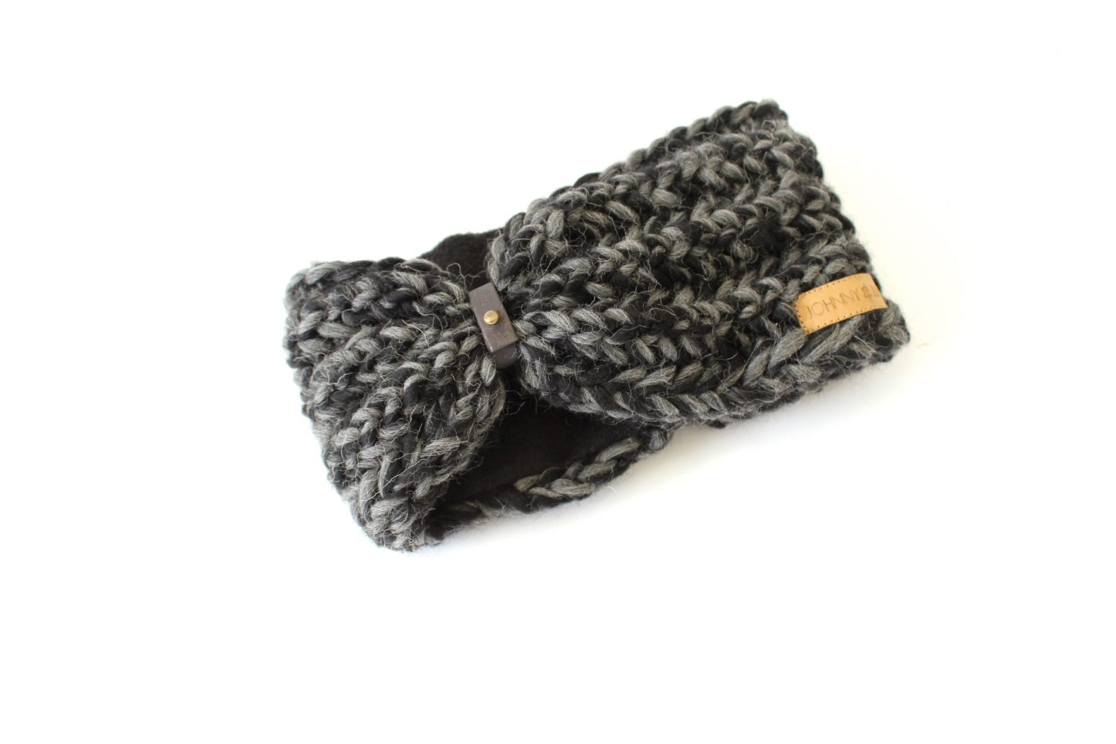 stirnband schwarz grau