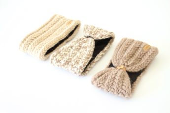 Stirnband taupe