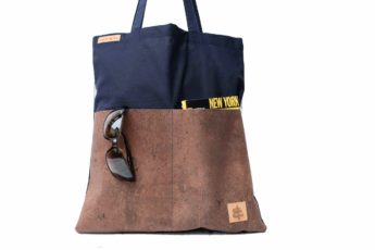 Alternative view of Jutebeutel KORK blau braun