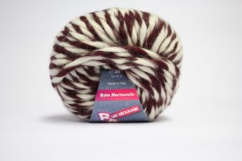 Wolle STRICKEN weiß burgund