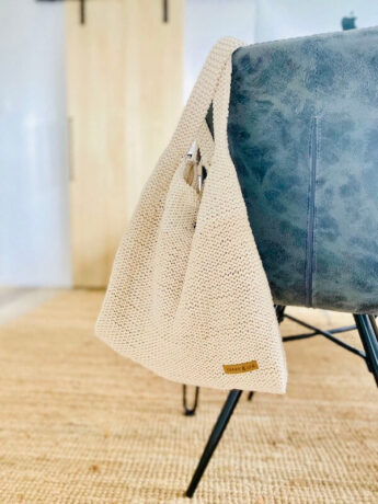 macramee tasche sand