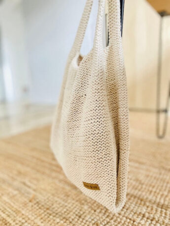 macramee tasche seite