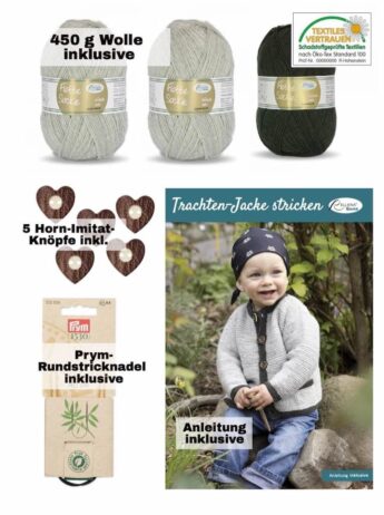strickset babyjacke inklusive