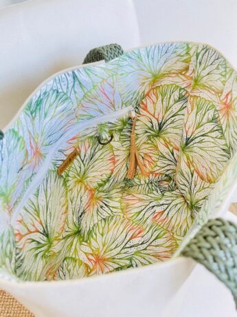 Beach bag Canvas inside