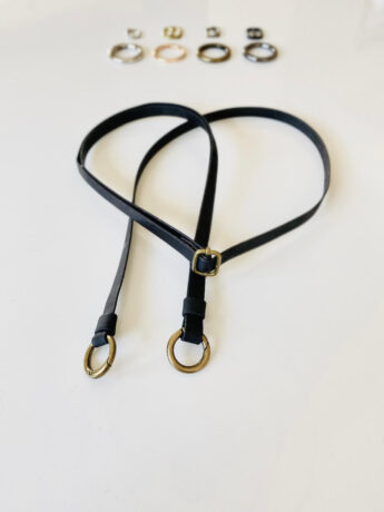 Handtasche Henkel schwarz