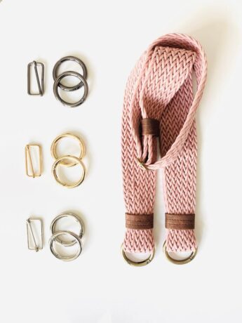 Schultergurt rose braun Metal