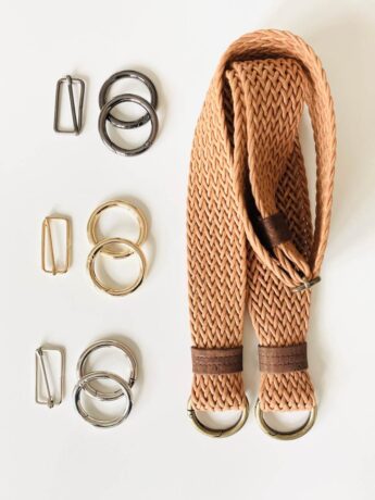 Taschenriemen cognac braun