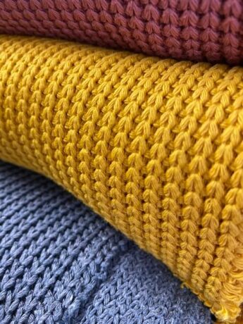 Strickstoff Grobstrick Farbe Gelb