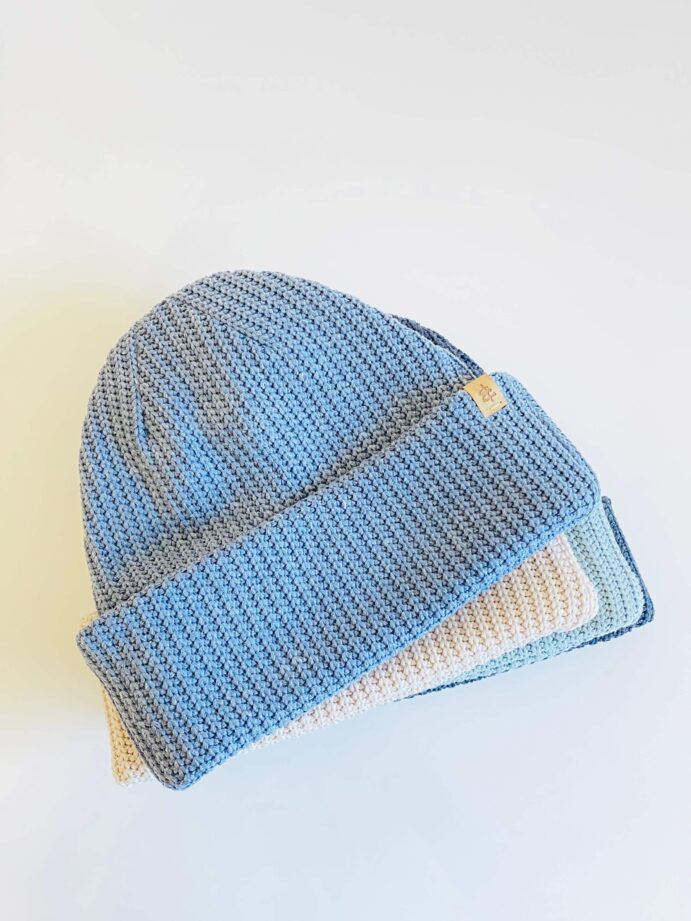 Beanie Jeansblau