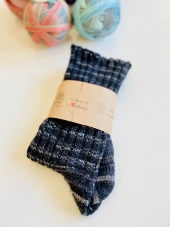 Socken Banderole mit Aufkleber