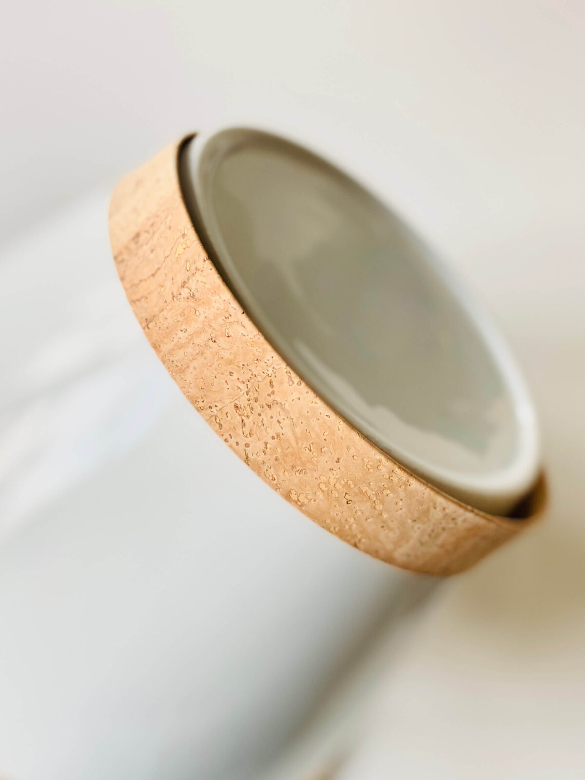 Haarband Korkleder breit sand