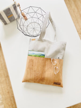 Tote Bag recycled materials in Lichtgrau