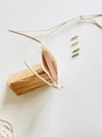 Handyhülle weiss Lederpapier