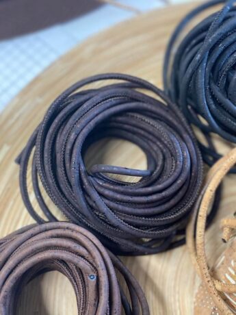 Kork Kordel 5 mm dunkelbraun