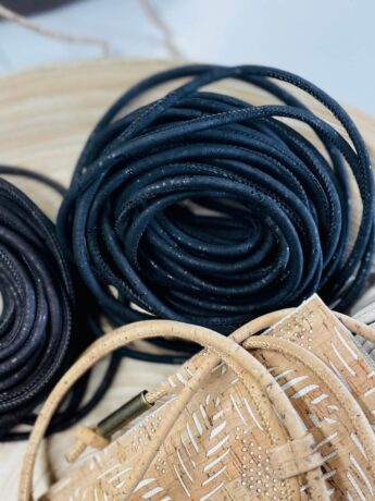Kork Kordel 5 mm schwarz
